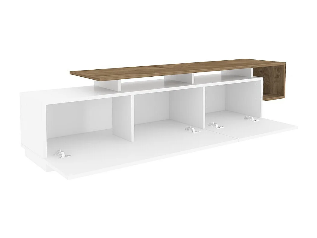 Meuble TV 2 portes abattantes L180 cm - STRATO