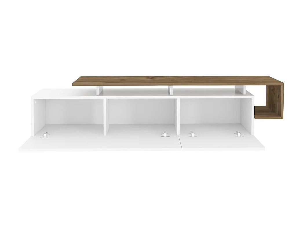 Meuble TV 2 portes abattantes L180 cm - STRATO