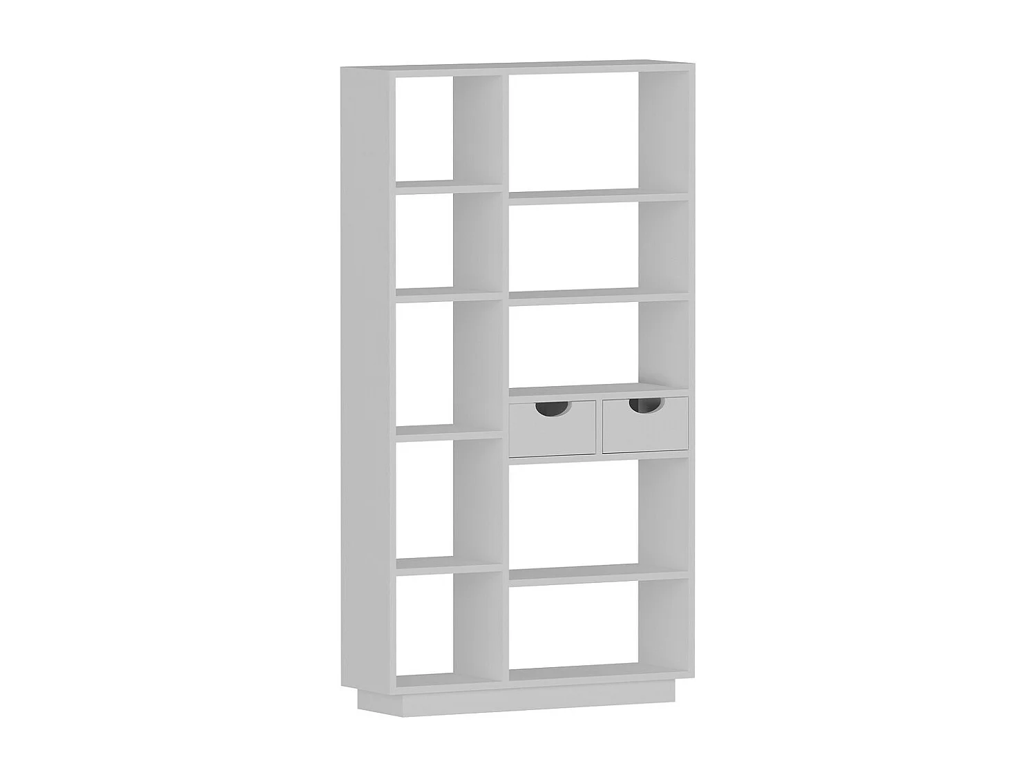 Bibliothèque en bois "Luma" - 80 x 25 x 188 cm - Blanc