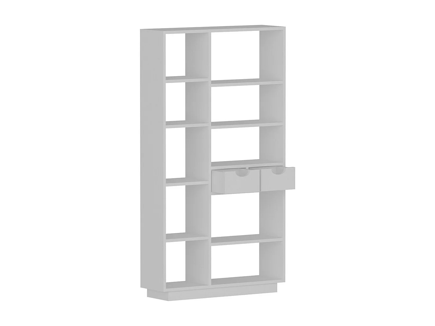 Bibliothèque en bois "Luma" - 80 x 25 x 188 cm - Blanc