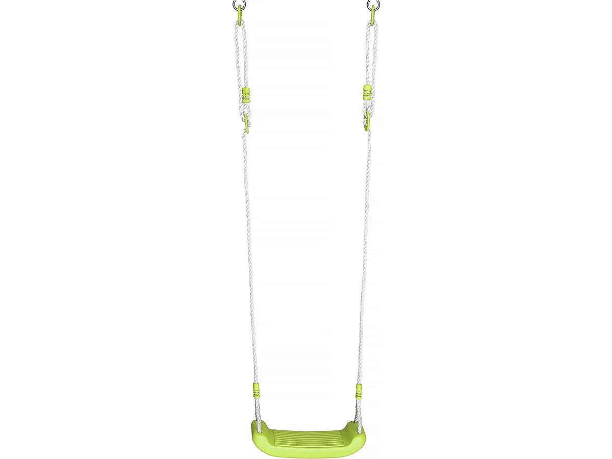 Portique de jeu en métal avec balançoire a bascule "Lenny" - 4 agrès - Vert