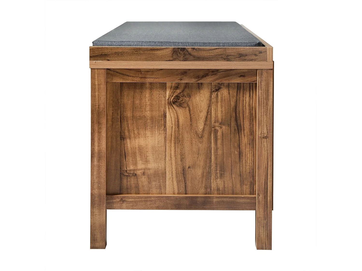 Banc à chaussures 2 portes coulissantes à lames ajourées L112 cm LIAM