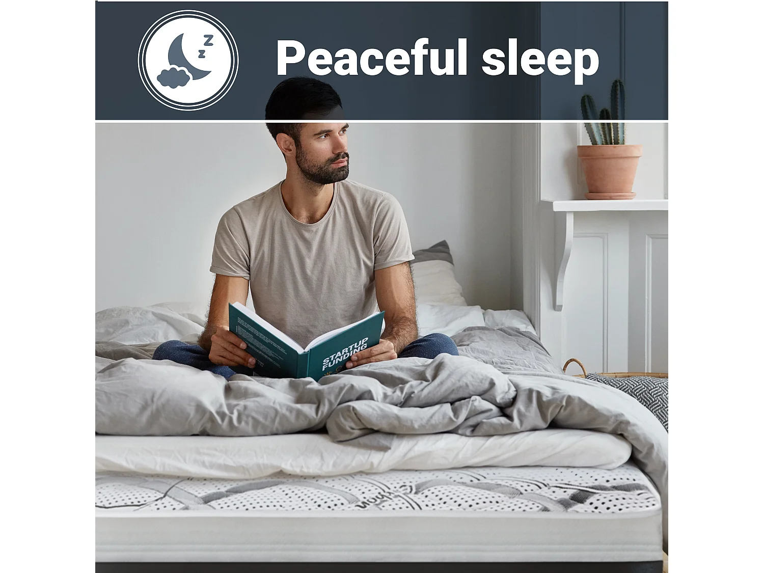 Doppelmatratze King-Size 210 x 245 Memory Foam | Premium Qualität | Höhe 22 cm | Made in Italy