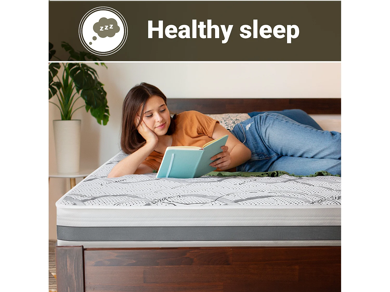 Matelas Double 150 x 205 à mémoire | Premium Quality | Hauteur 20 cm | Made in Italy