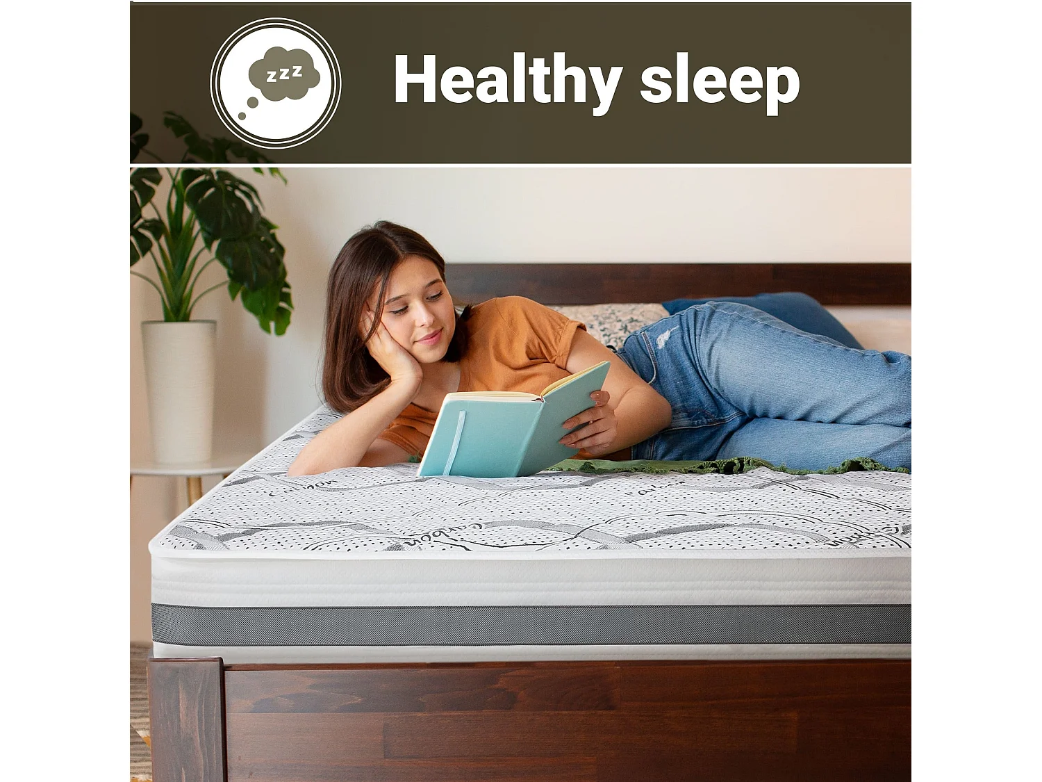 Matelas Double 150 x 205 à mémoire | Premium Quality | Hauteur 20 cm | Made in Italy