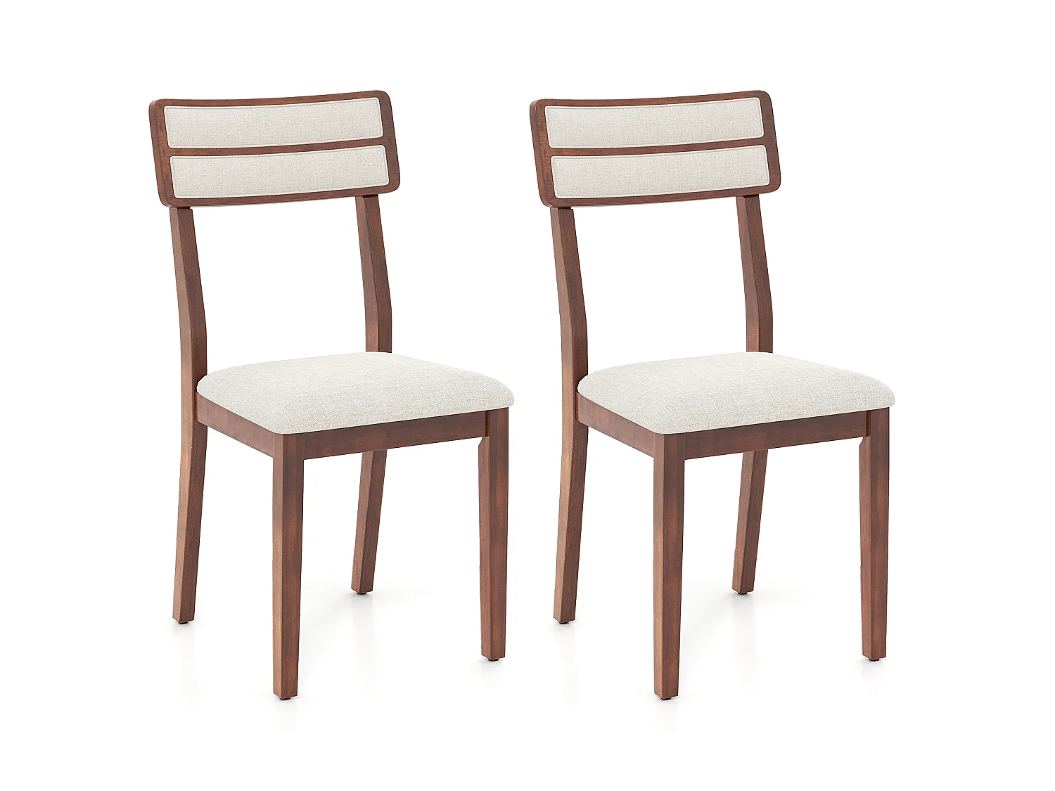 Set med stolar med klädd sits – Matsalsstolar, 2 st