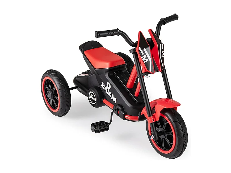 Tricycle pour Enfants Vélo à 3 Roues avec Pédales Avance/arrière Guidon Jouet Cadeau pour Garçons et Filles de Plus de 3 Ans Rouge