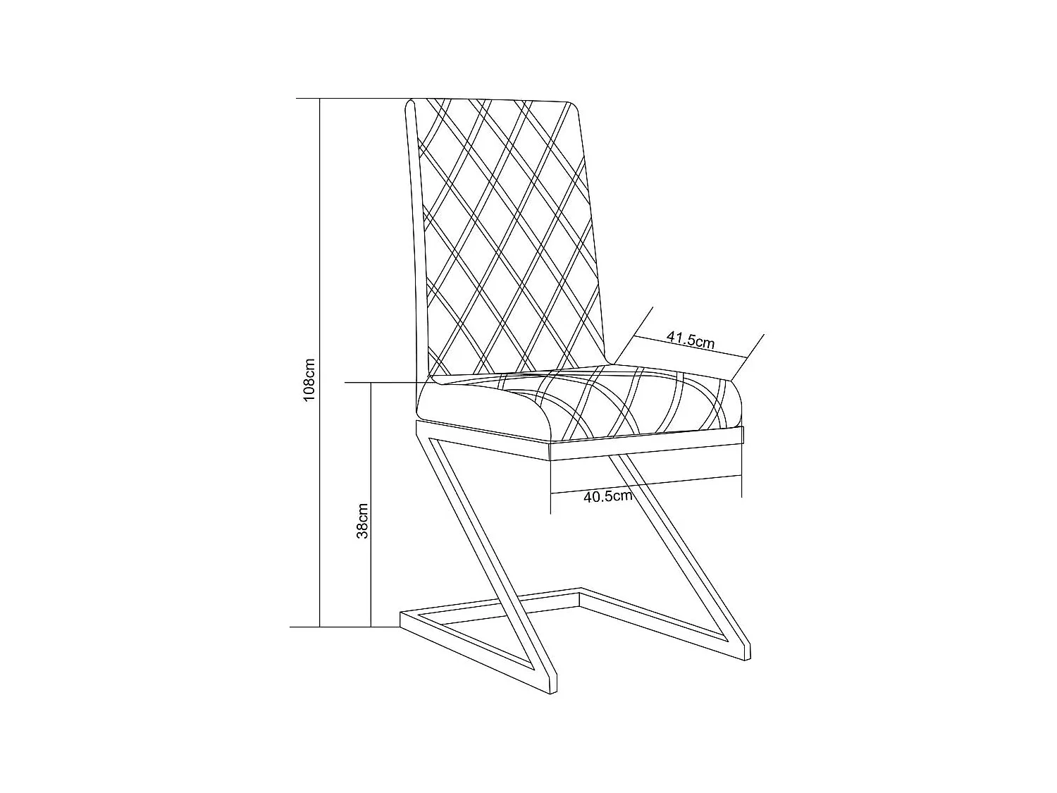 Lot de 6 chaises COCOMAT Gold et velours - Moka