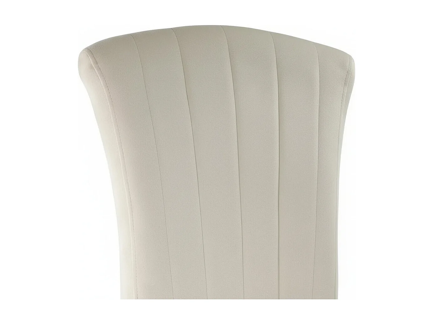 Lot 6 chaises velours beige pieds inox gold 48x45x101 cm LOUIS