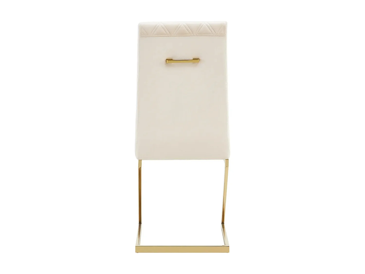 Lot de 6 chaises COCOMAT Gold et velours - Beige