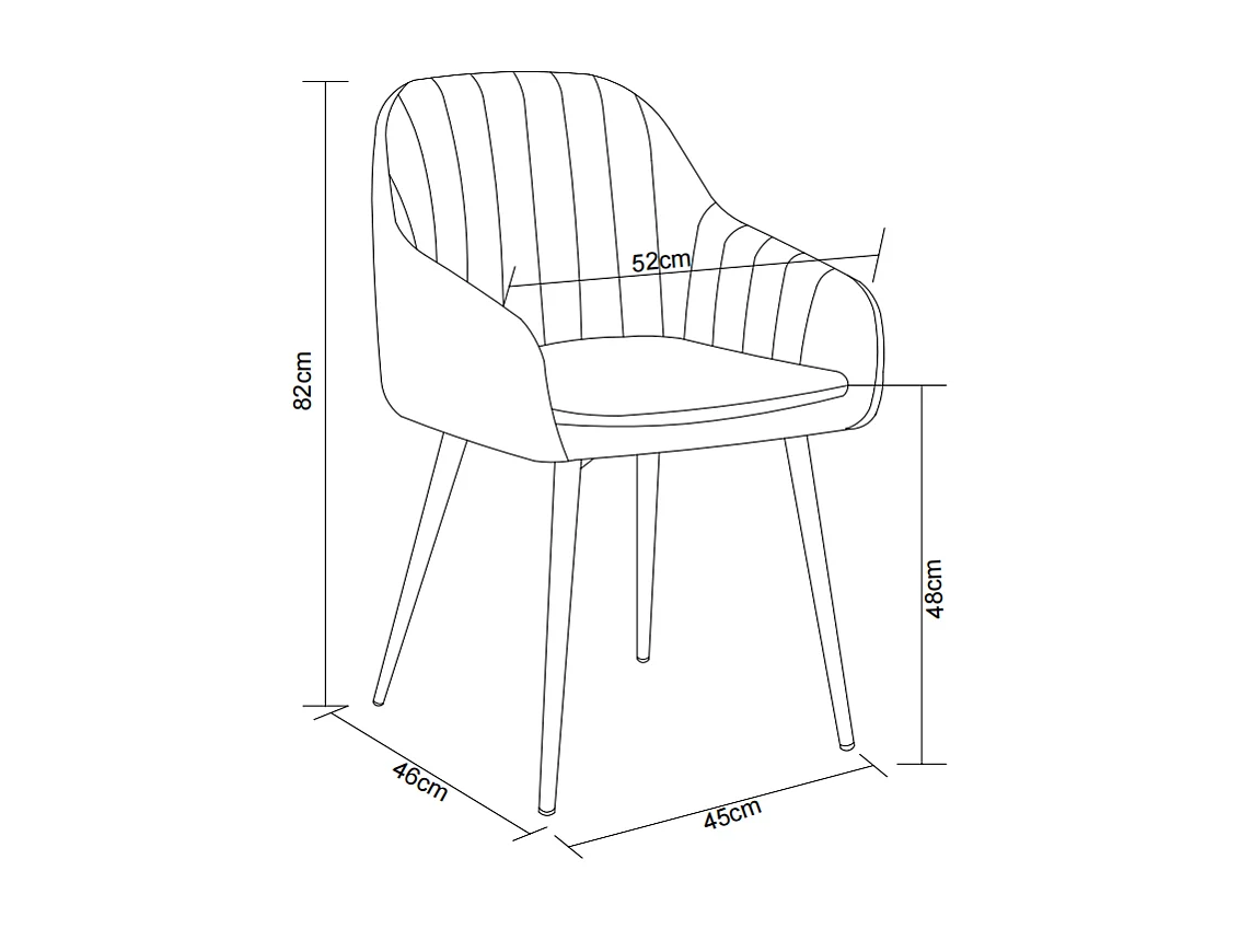 Lot 2 Chaises Salle à Manger Velours Taupe Pieds Chrome 45x46x82cm – PAMS