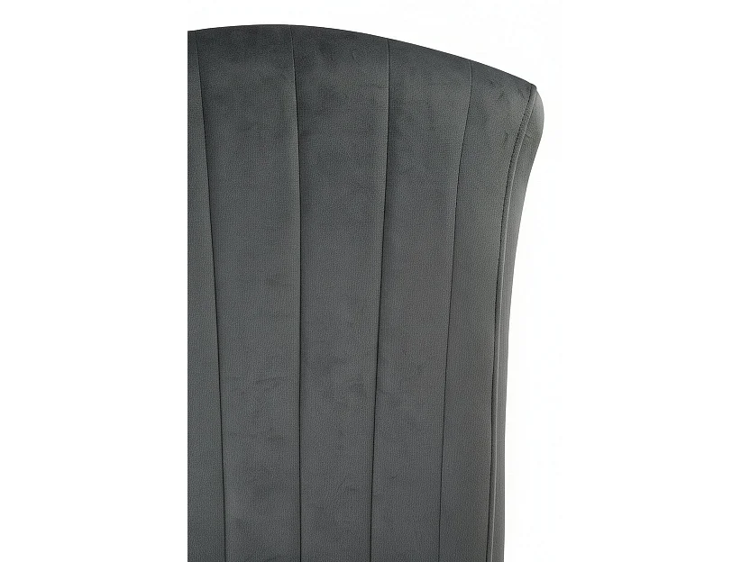 Lot de 6 Chaises baroque LOUIS Gold Velours Anthracite