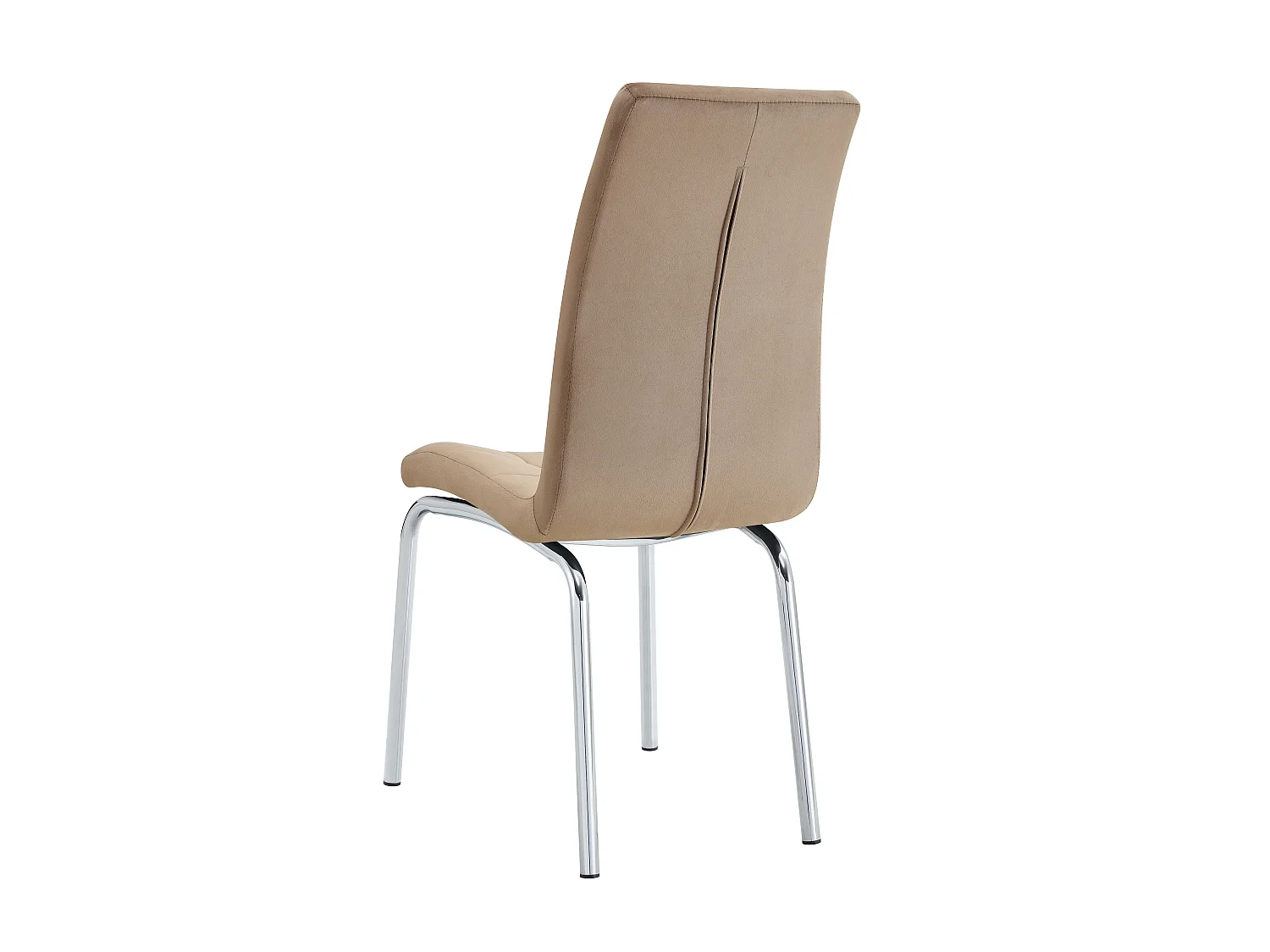 Lot de 6 chaises EMMA simili cuir - Taupe