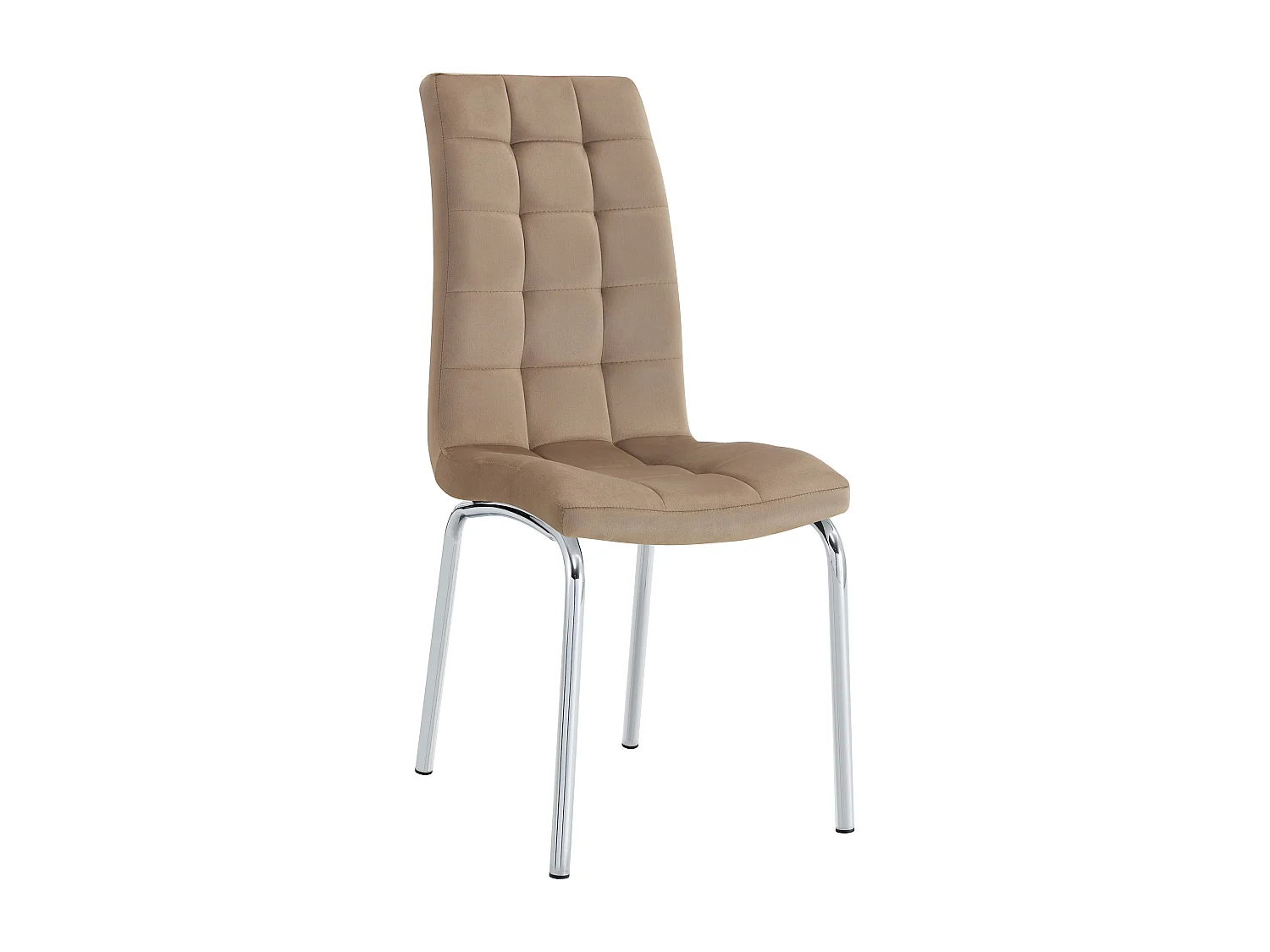 Lot de 6 chaises EMMA simili cuir - Taupe