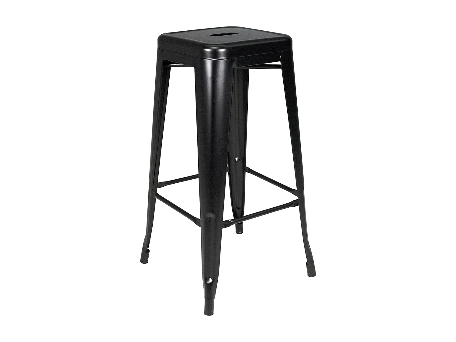 Set di 10 sgabelli bar cucina industriali in metallo, sgabelli impilabili - Maggie