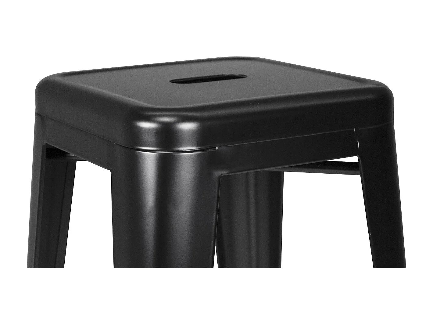 Set di 10 sgabelli bar cucina industriali in metallo, sgabelli impilabili - Maggie