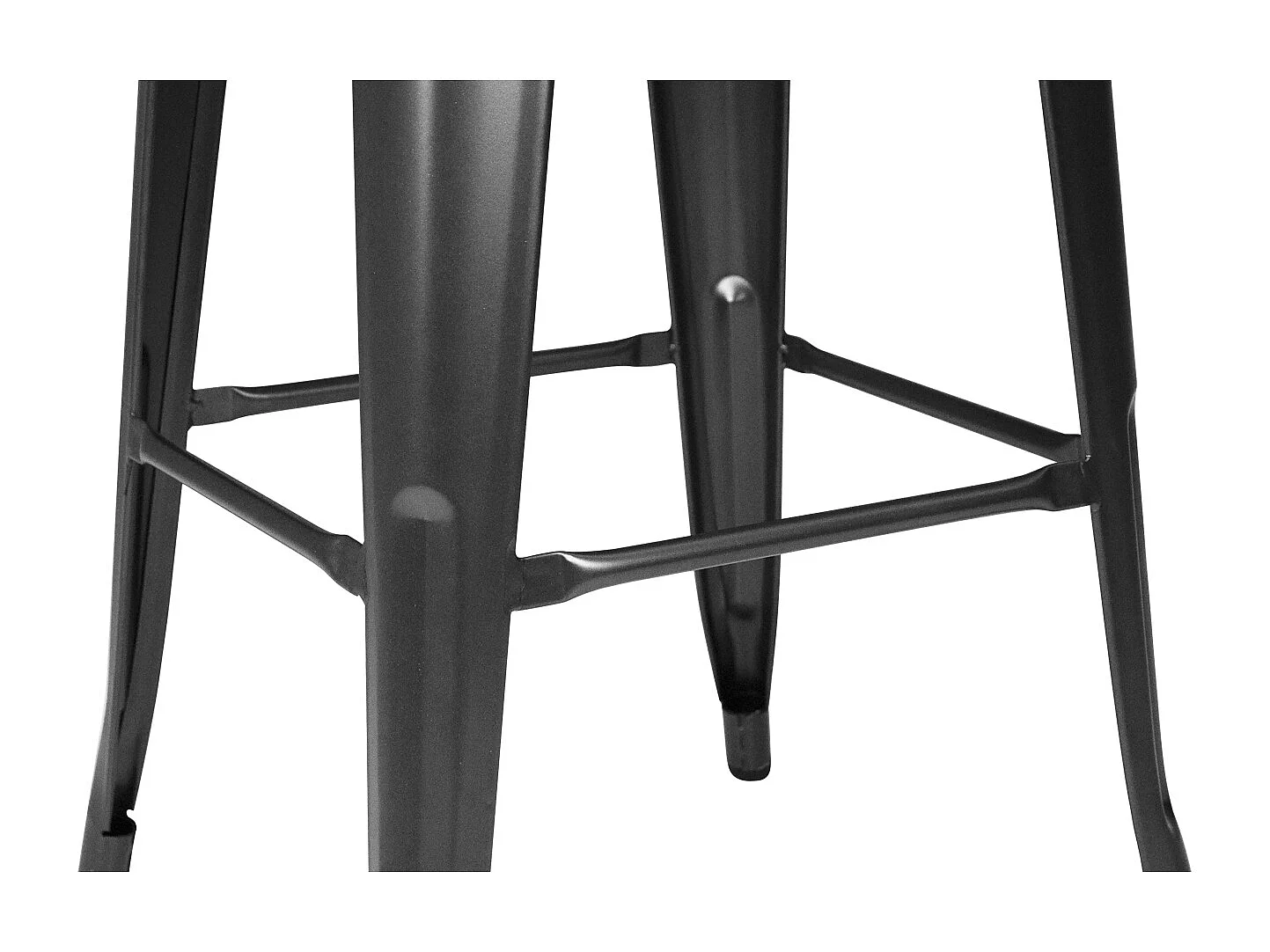 Set di 10 sgabelli bar cucina industriali in metallo, sgabelli impilabili - Maggie