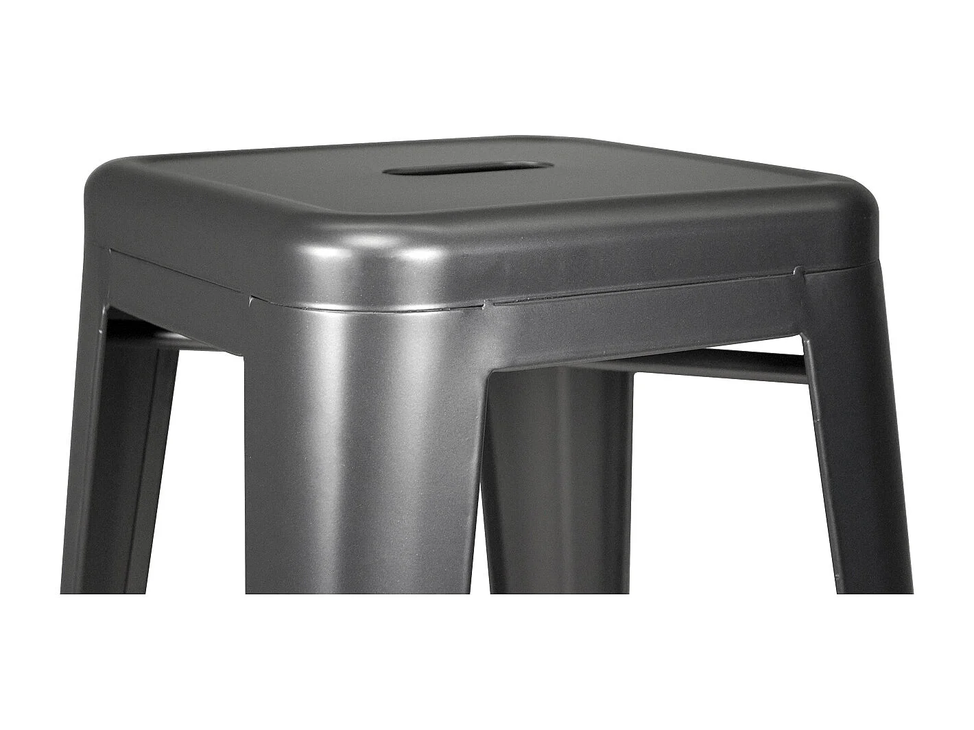 Set di 10 sgabelli bar cucina industriali in metallo, sgabelli impilabili - Maggie