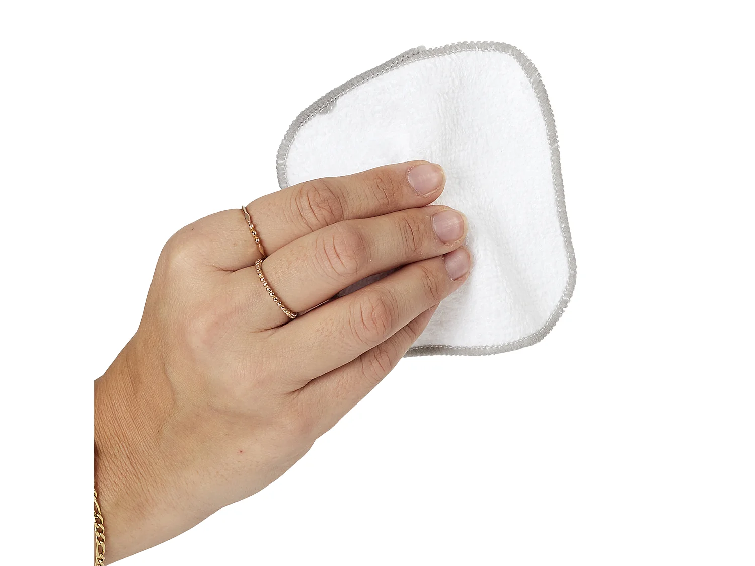 Lot de 10 Carrés en Coton pour Bébé avec Filet de Lavage M18