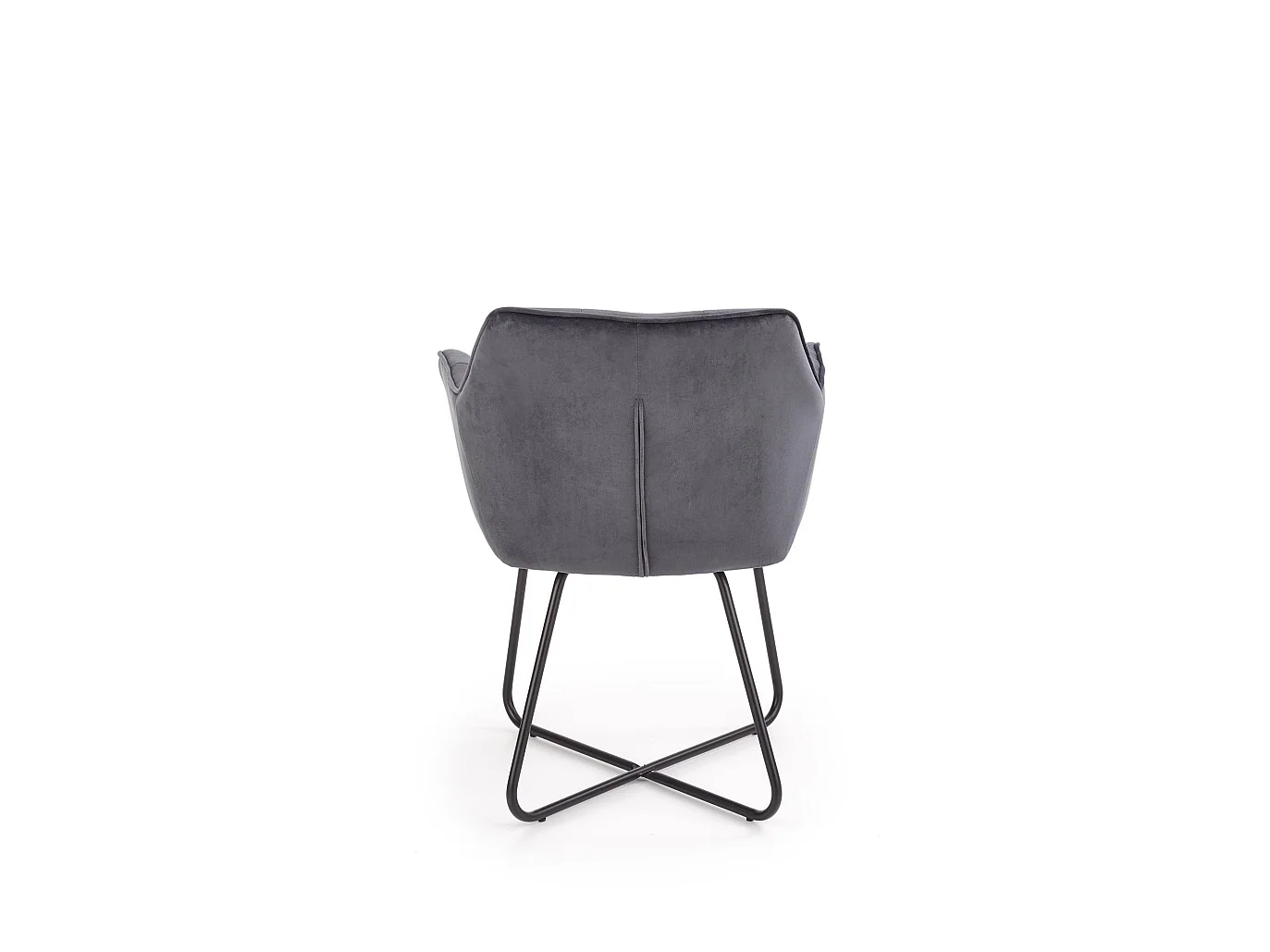 Krzesło tapicerowane K377 VELVET szare
