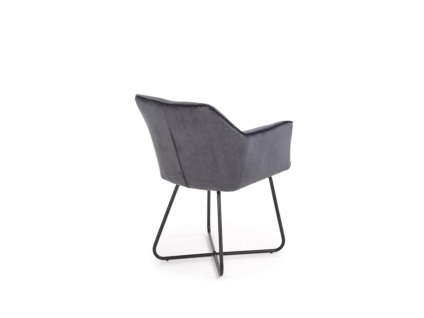 Krzesło tapicerowane K377 VELVET szare
