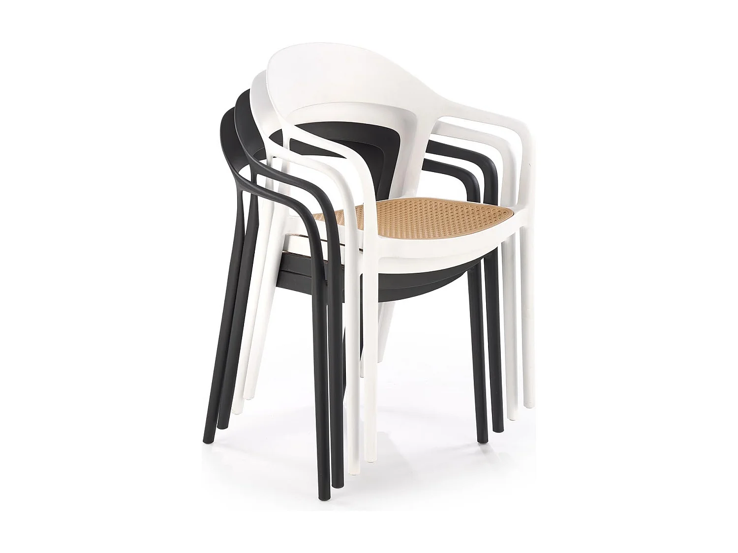 Polypropylen-Gartenstuhl 78x57 cm