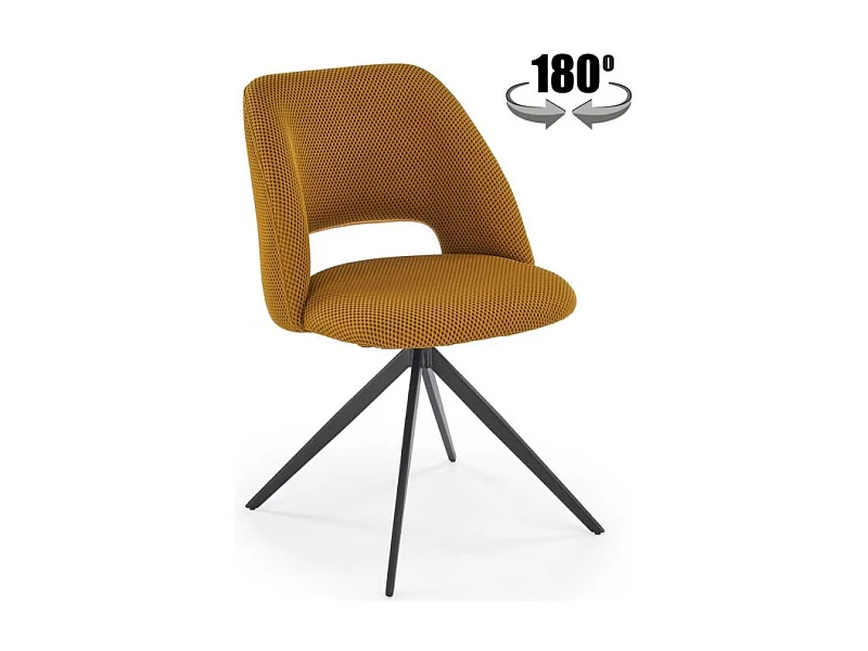 Chaise pivotante en acier 52 x 79 cm