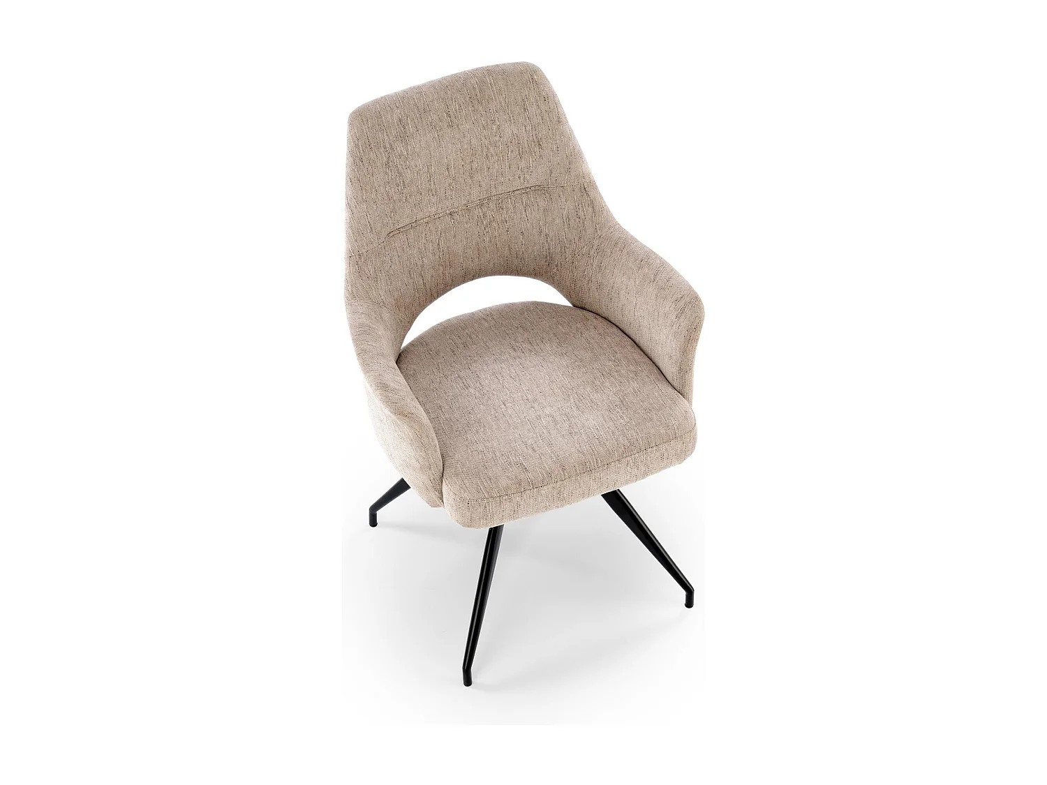 Chaise pivotante en acier 58 x 88 cm