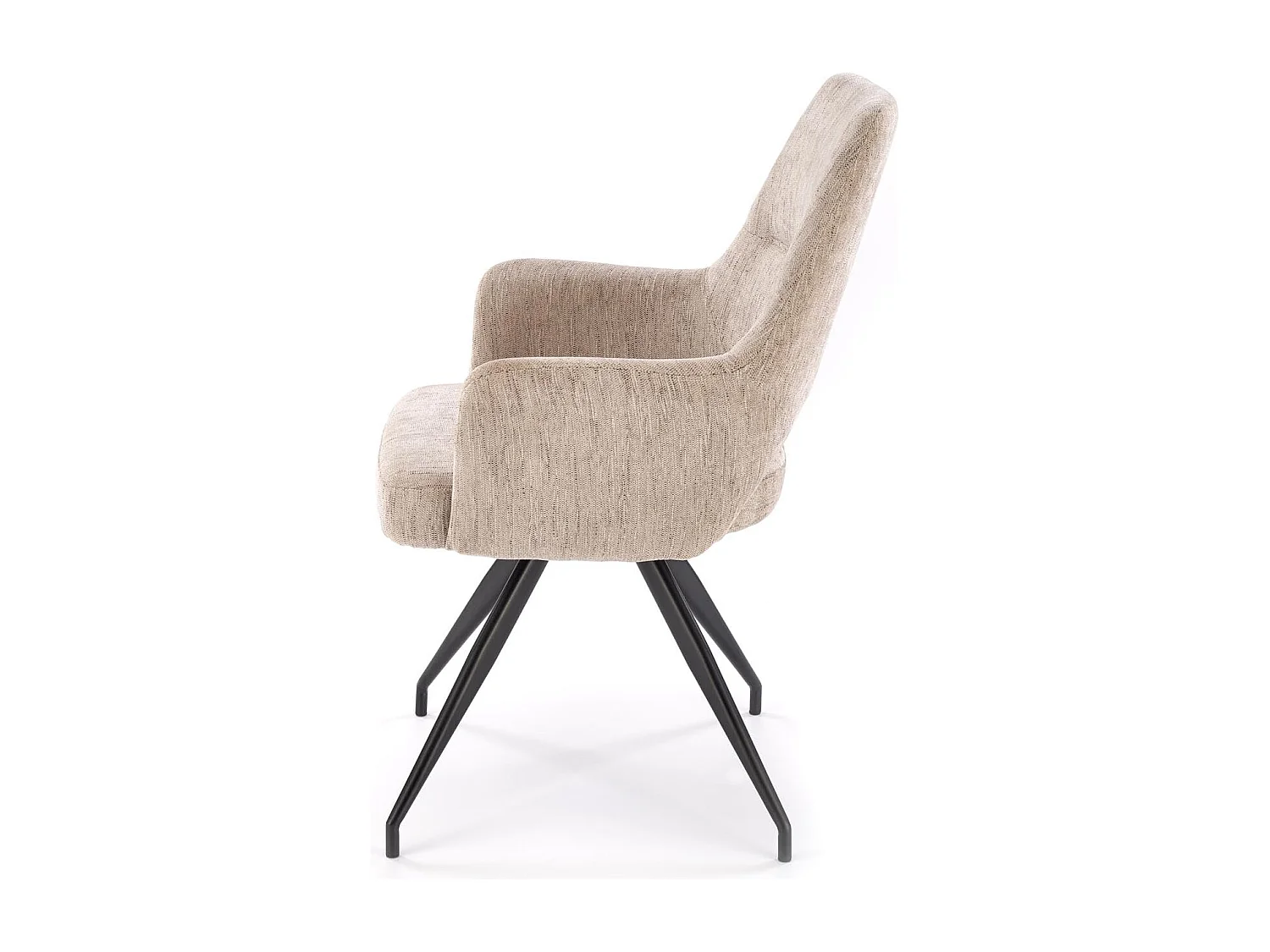 Chaise pivotante en acier 58 x 88 cm