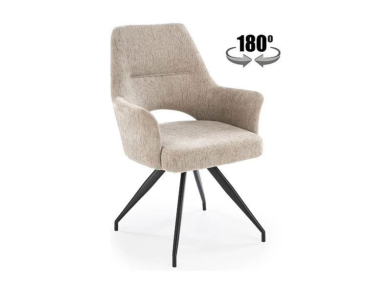 Cadeira giratória de aço 58x88 cm