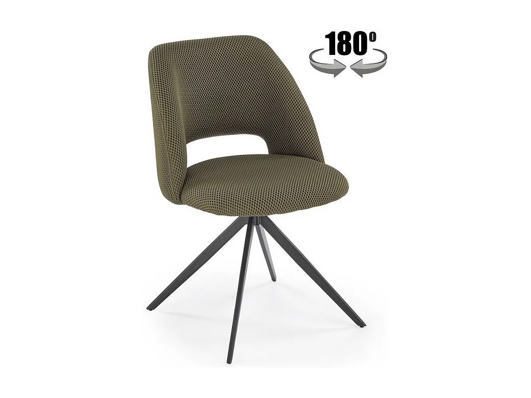 Chaise pivotante en acier 52 x 79 cm