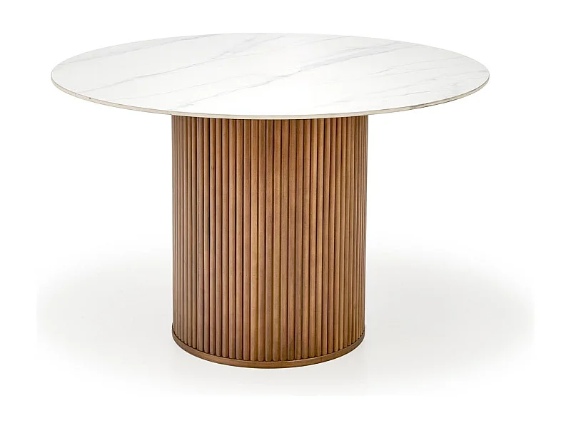 Table ronde en marbre pour 4 personnes 120x76 cm
