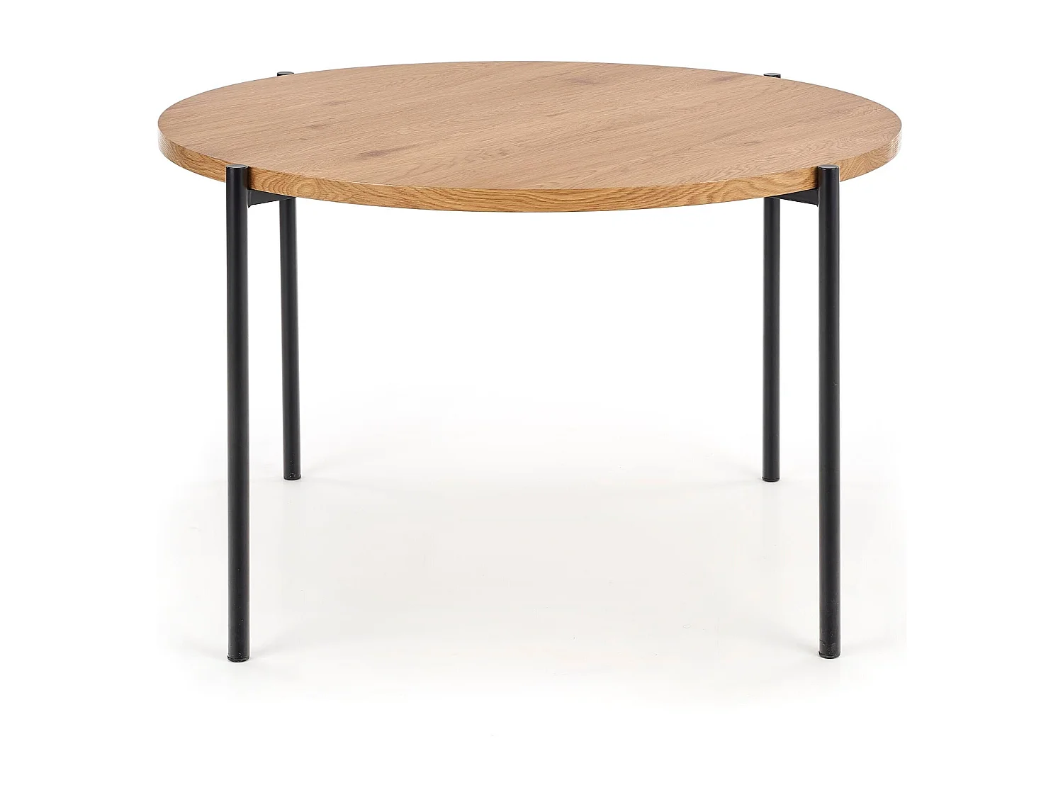 Table ronde en chêne pour 4 personnes 120x76 cm