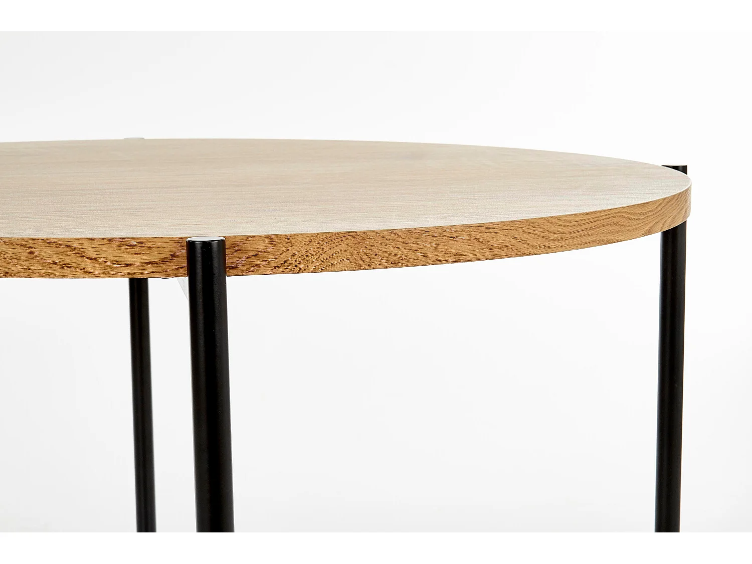Table ronde en chêne pour 4 personnes 120x76 cm