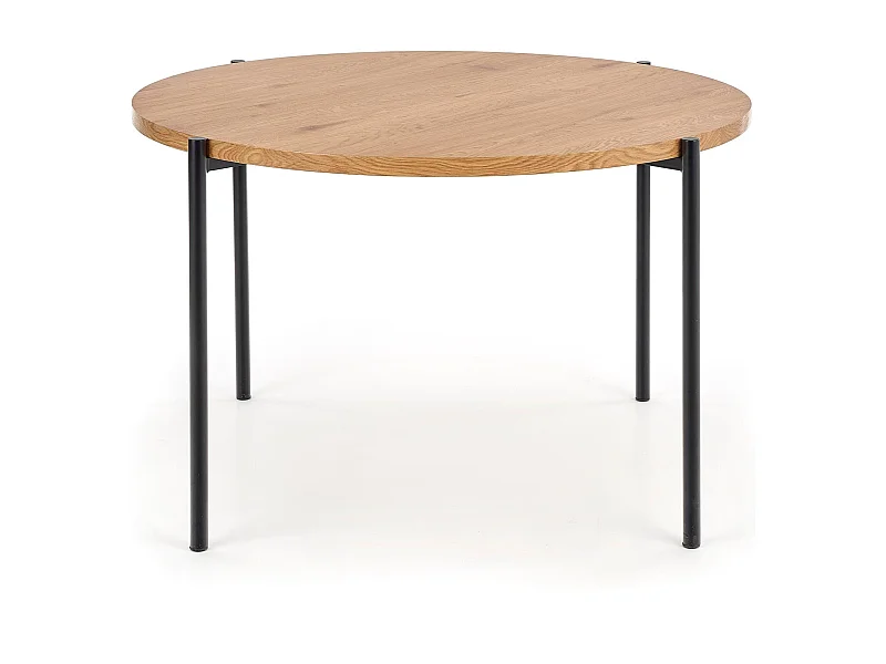 Table ronde en chêne pour 4 personnes 120x76 cm