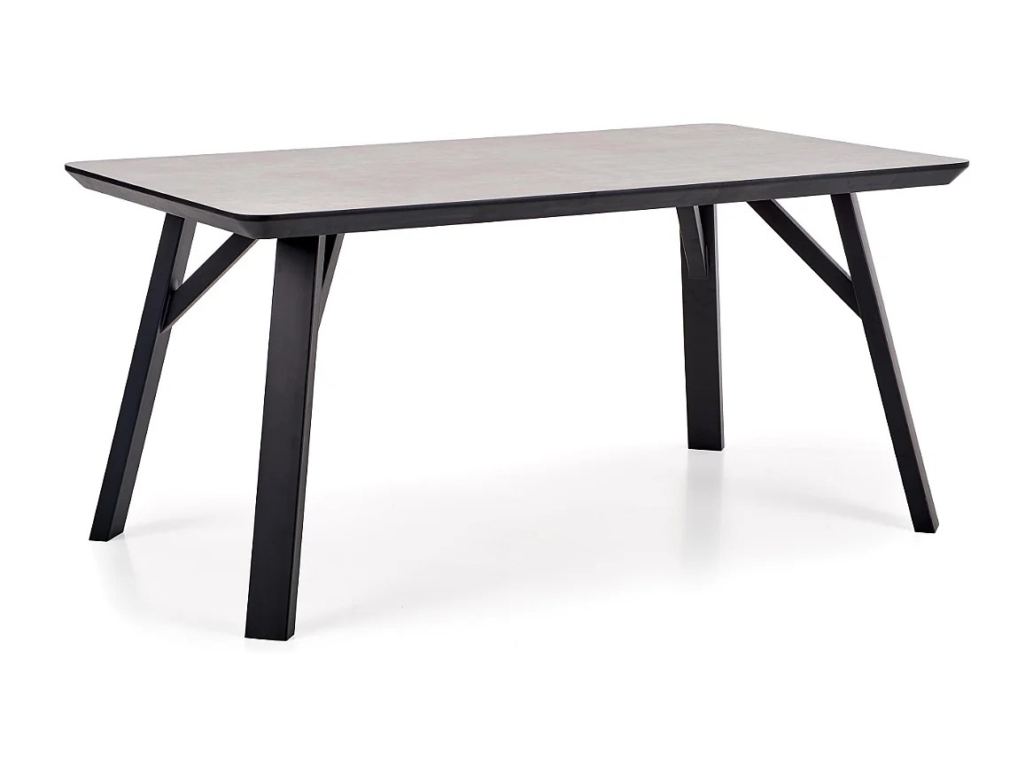 Table pour 4/6 personnes grise 160x90 cm