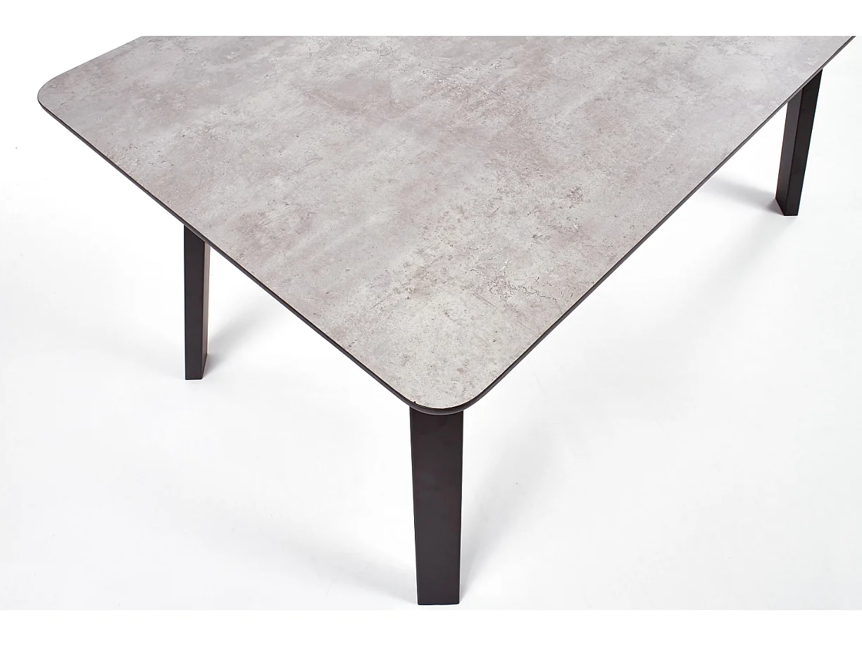 Table pour 4/6 personnes grise 160x90 cm