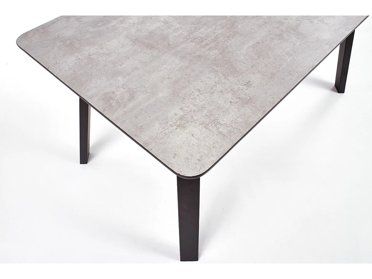 Table pour 4/6 personnes grise 160x90 cm