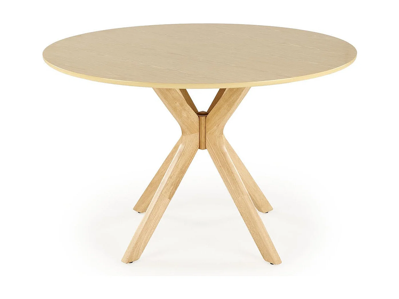 Table ronde en chêne pour 4 personnes 120x77 cm