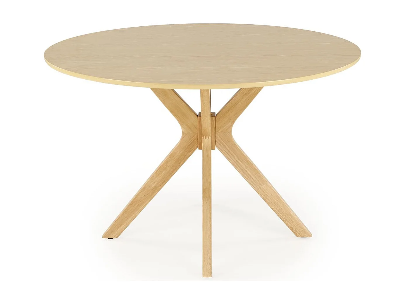 Table ronde en chêne pour 4 personnes 120x77 cm