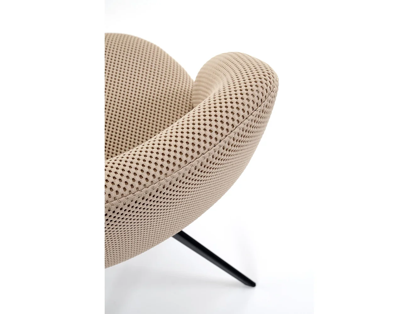 Chaise pivotante en acier 52 x 79 cm