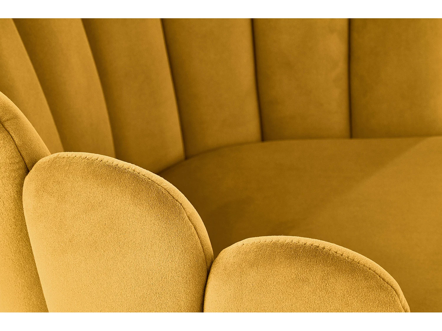 Krzesło tapicerowane K410 musztardowe