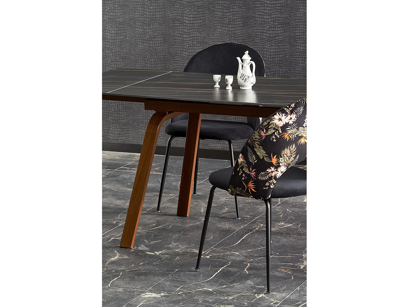 Table extensible en marbre pour 6/8 personnes 140/200x82 cm