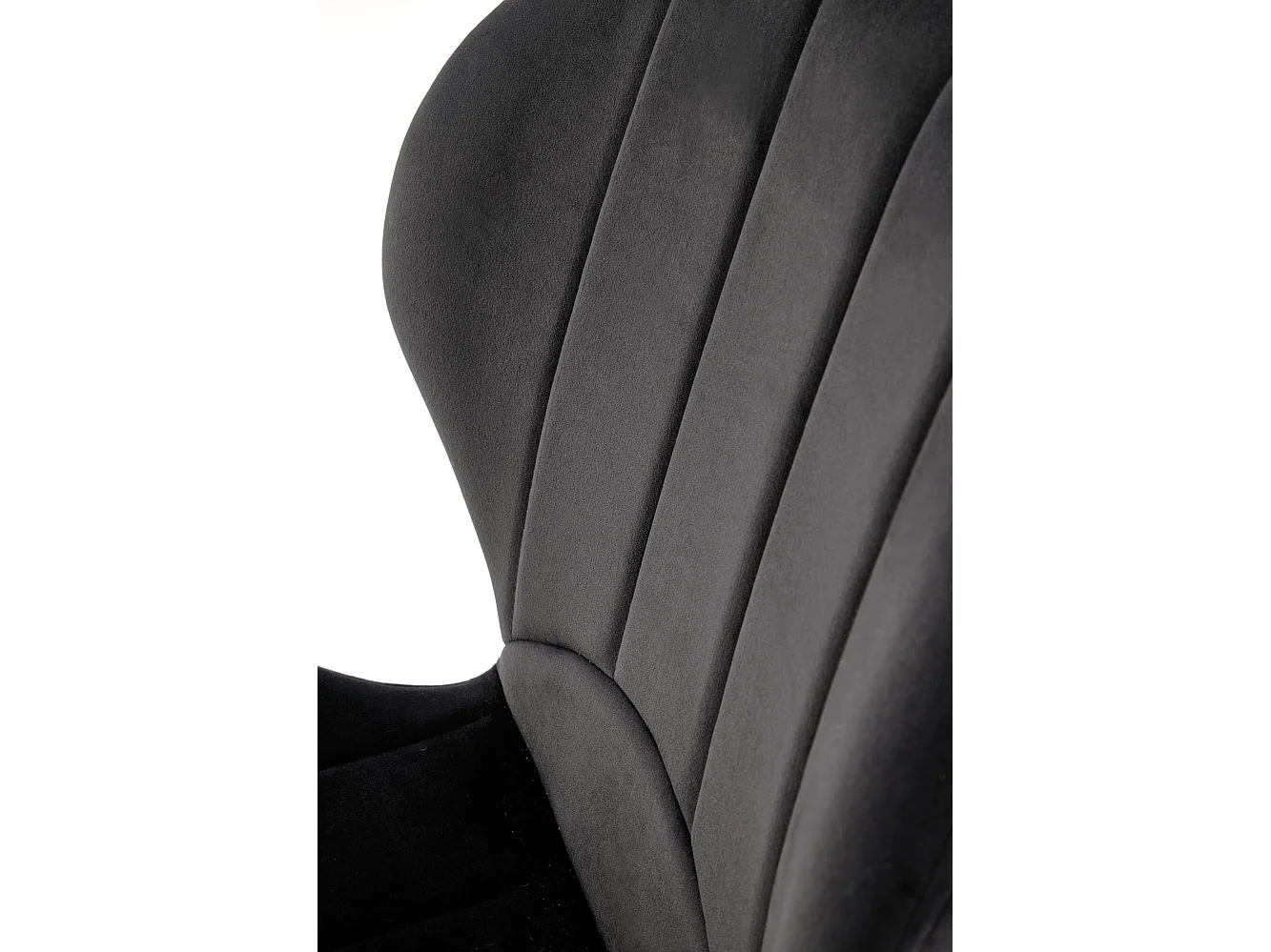 Krzesło tapicerowane K538 VELVET czarne