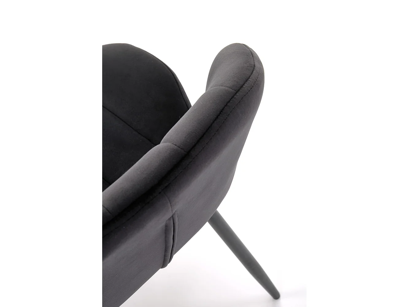 Krzesło tapicerowane K538 VELVET czarne