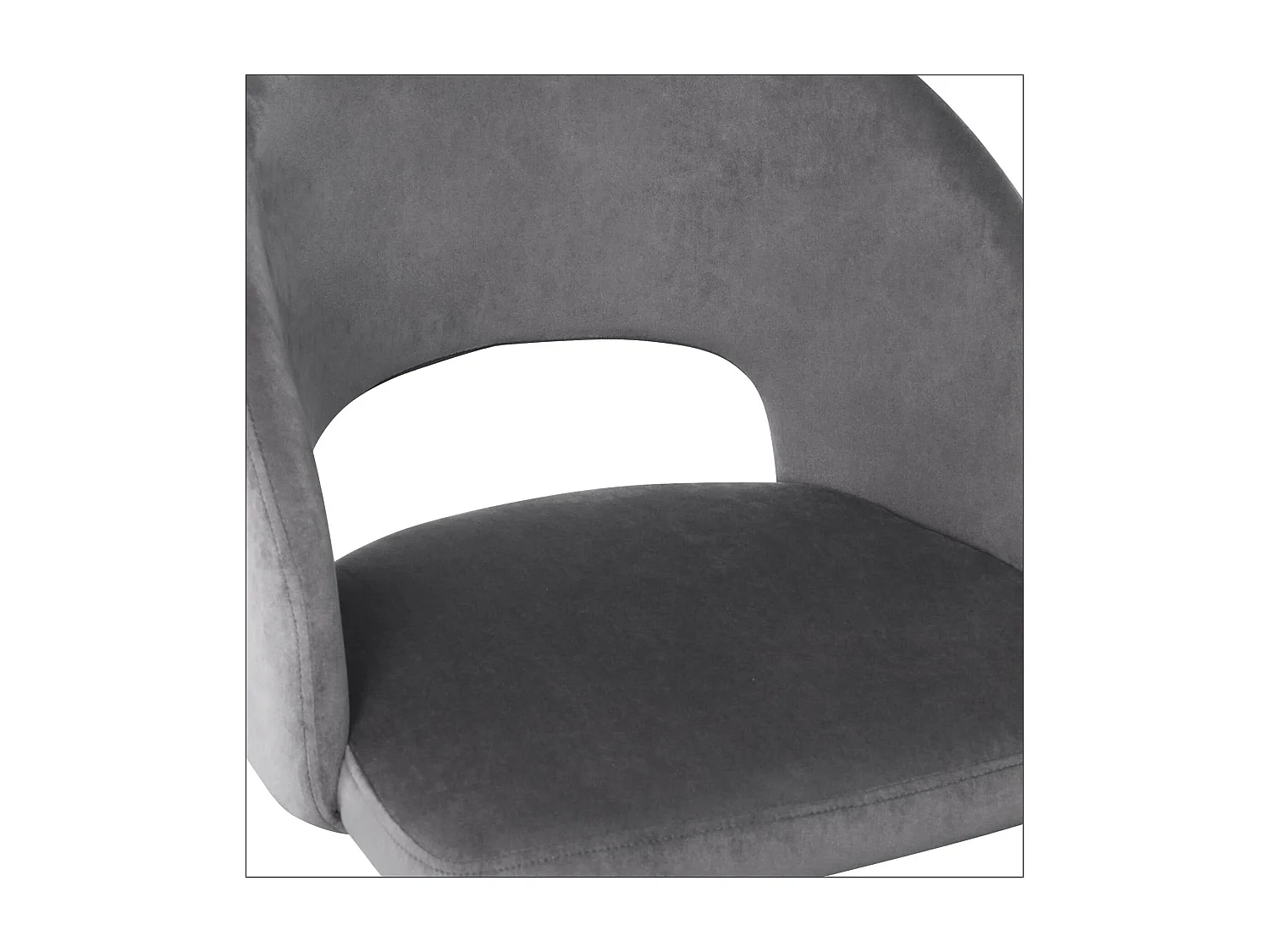 Chaise en acier 51x77 cm