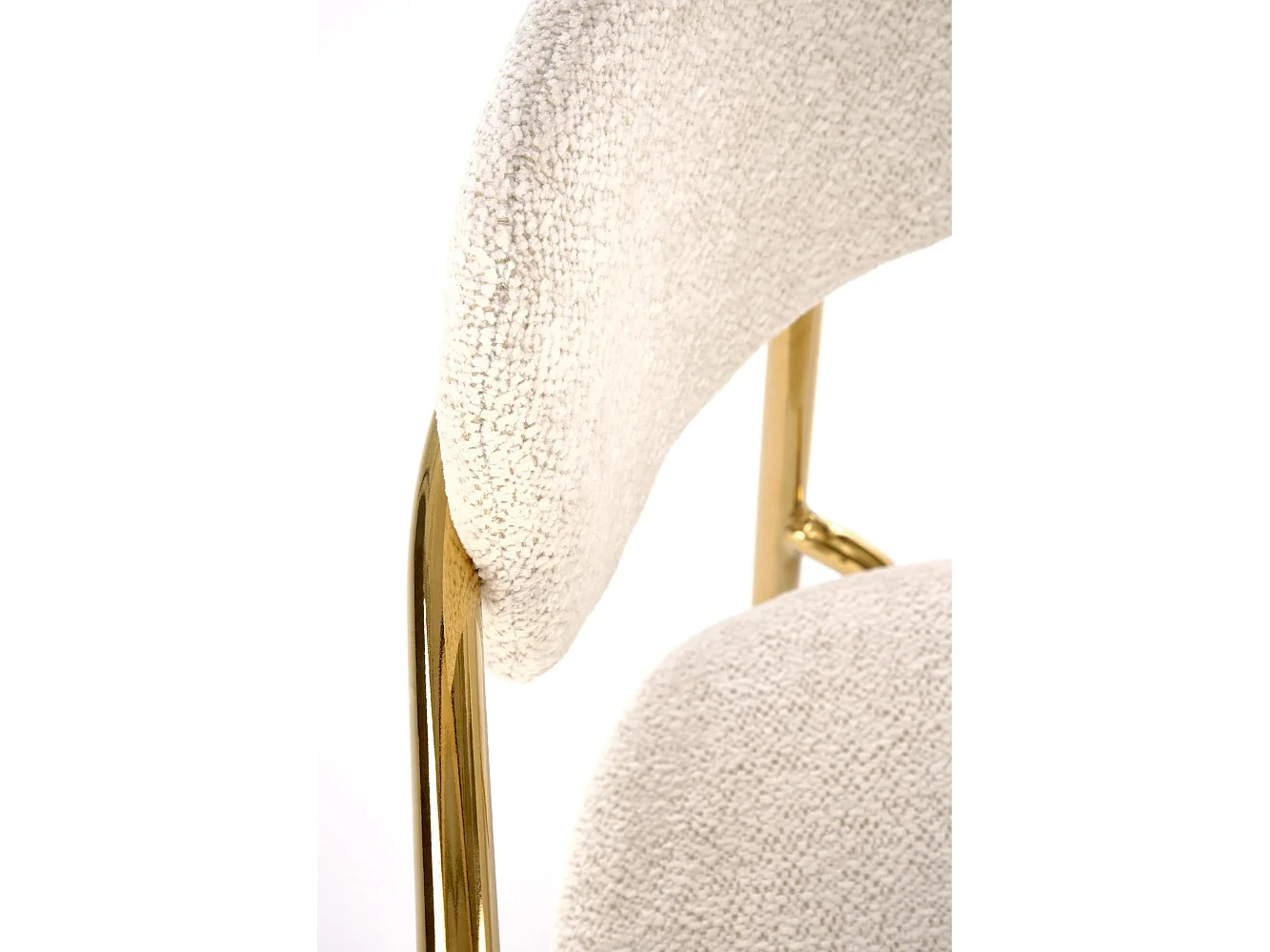 Chaise en acier chromé 54 x 76 cm