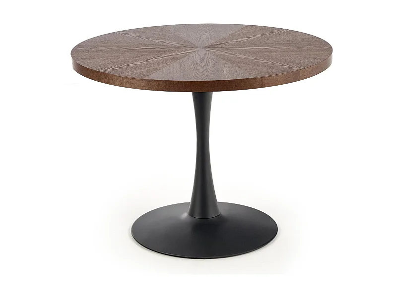 Table ronde en chêne pour 4 personnes 100x75 cm