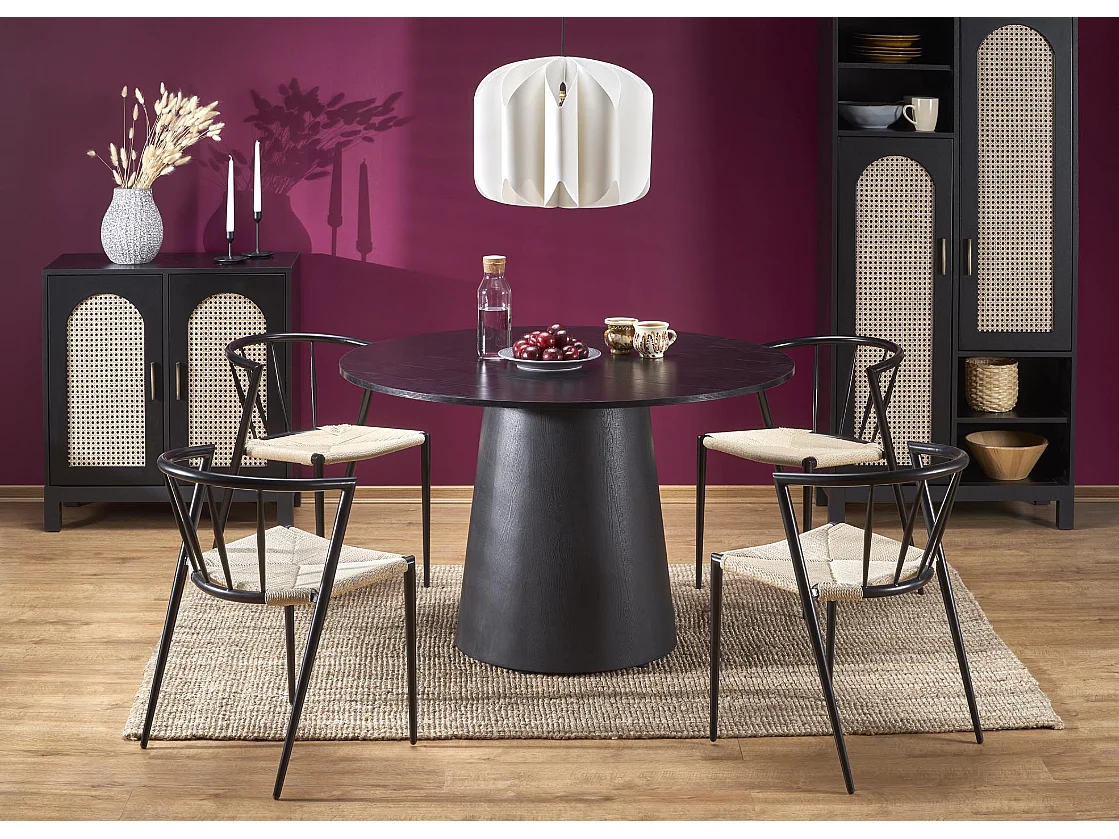 Table ronde pour 4 personnes 120x77 cm