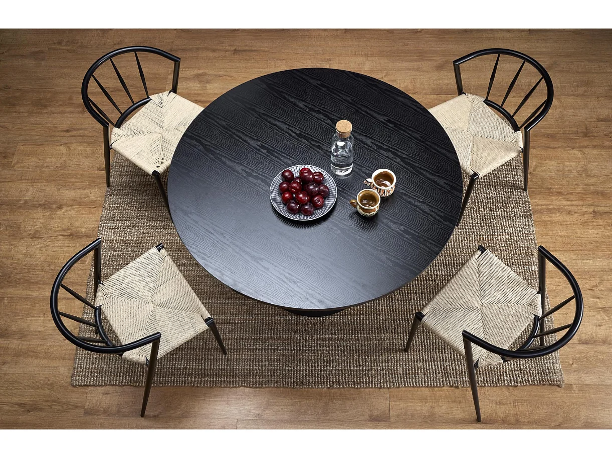 Table ronde pour 4 personnes 120x77 cm